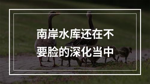 南岸水库还在不要脸的深化当中