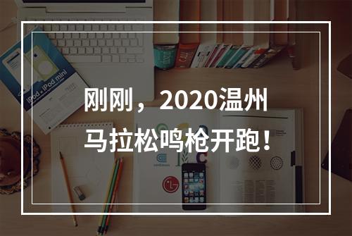 刚刚，2020温州马拉松鸣枪开跑！