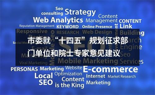 市委就“十四五”规划征求部门单位和院士专家意见建议