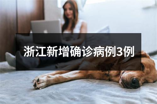 浙江新增确诊病例3例