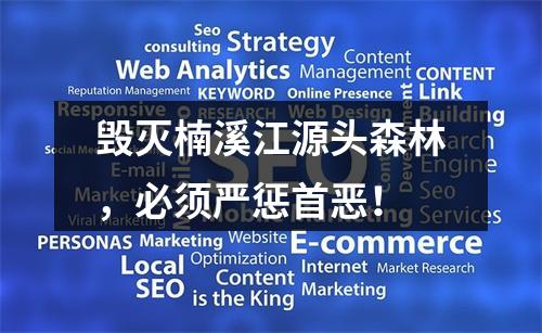 毁灭楠溪江源头森林，必须严惩首恶！