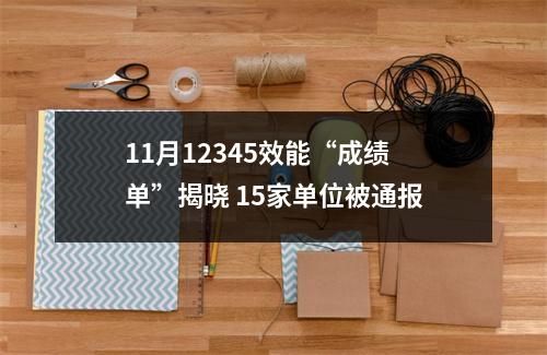 11月12345效能“成绩单”揭晓 15家单位被通报
