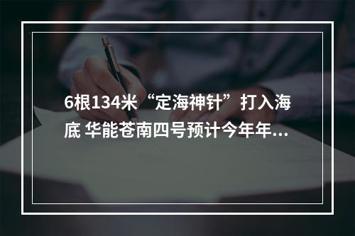 6根134米“定海神针”打入海底 华能苍南四号预计今年年底投产