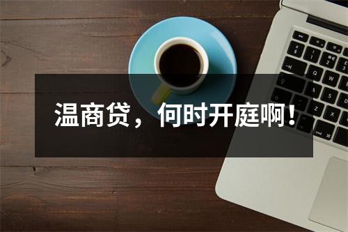 温商贷，何时开庭啊！