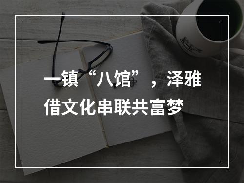 一镇“八馆”，泽雅借文化串联共富梦