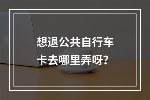 想退公共自行车卡去哪里弄呀？