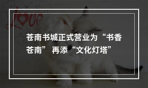 苍南书城正式营业为“书香苍南” 再添“文化灯塔”