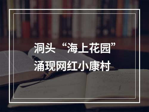 洞头“海上花园”涌现网红小康村