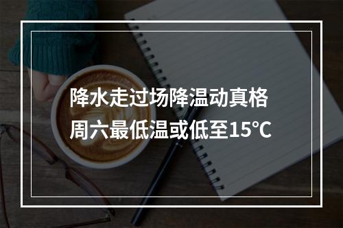 降水走过场降温动真格 周六最低温或低至15℃