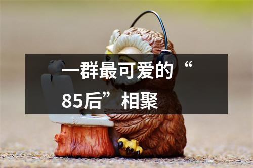 一群最可爱的“85后”相聚