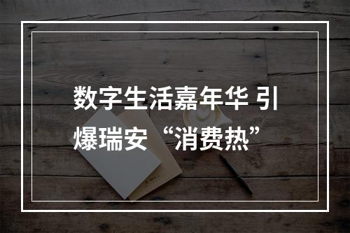 数字生活嘉年华 引爆瑞安“消费热”