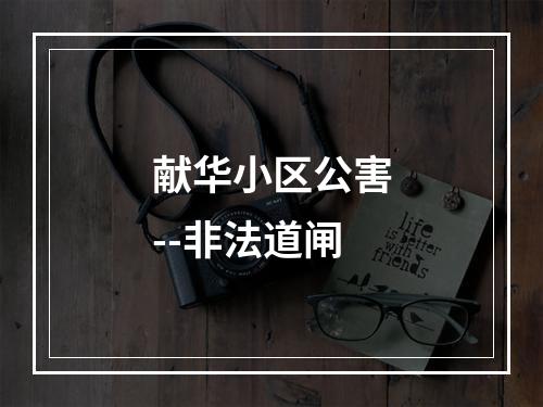 献华小区公害--非法道闸