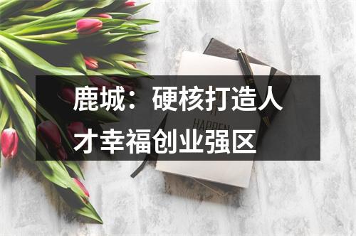 鹿城：硬核打造人才幸福创业强区