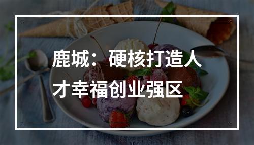 鹿城：硬核打造人才幸福创业强区