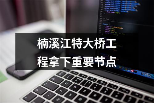楠溪江特大桥工程拿下重要节点