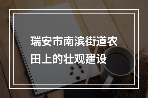 瑞安市南滨街道农田上的壮观建设