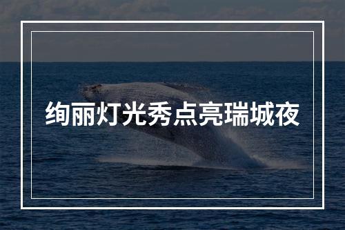 绚丽灯光秀点亮瑞城夜