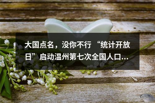 大国点名，没你不行 “统计开放日”启动温州第七次全国人口普查