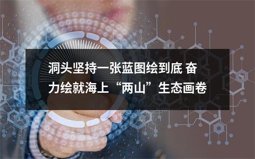 洞头坚持一张蓝图绘到底 奋力绘就海上“两山”生态画卷