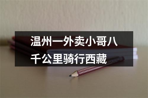 温州一外卖小哥八千公里骑行西藏