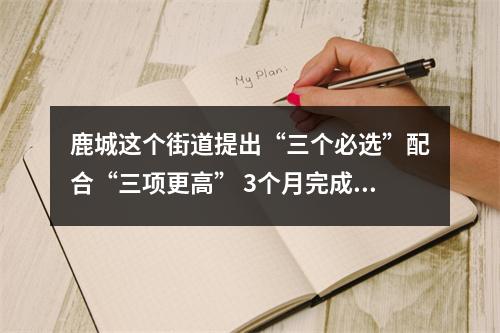 鹿城这个街道提出“三个必选”配合“三项更高” 3个月完成2个垃圾分类示范小区创建