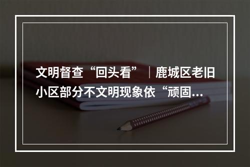 文明督查“回头看”｜鹿城区老旧小区部分不文明现象依“顽固”