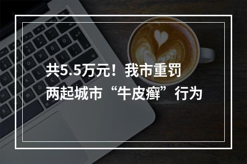 共5.5万元！我市重罚两起城市“牛皮癣”行为