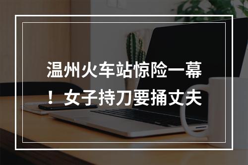 温州火车站惊险一幕！女子持刀要捅丈夫