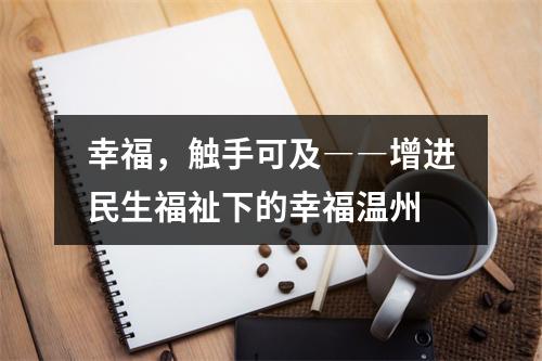幸福，触手可及――增进民生福祉下的幸福温州