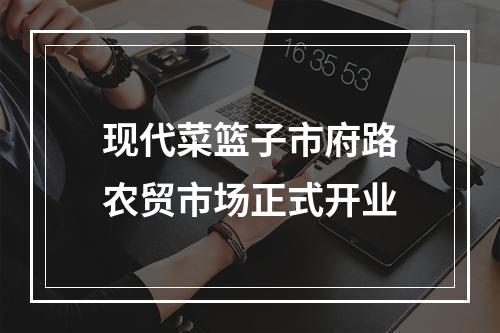现代菜篮子市府路农贸市场正式开业
