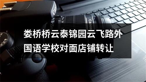 娄桥桥云泰锦园云飞路外国语学校对面店铺转让