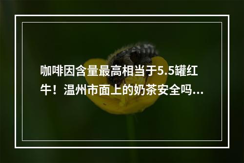 咖啡因含量最高相当于5.5罐红牛！温州市面上的奶茶安全吗？