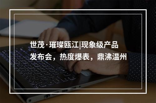 世茂·璀璨瓯江|现象级产品发布会，热度爆表，鼎沸温州