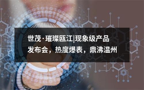世茂·璀璨瓯江|现象级产品发布会，热度爆表，鼎沸温州