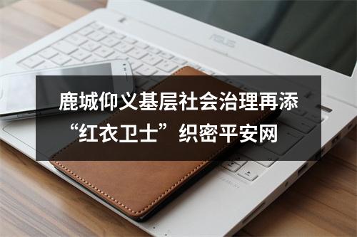 鹿城仰义基层社会治理再添“红衣卫士”织密平安网