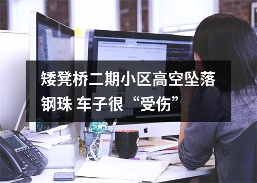 矮凳桥二期小区高空坠落钢珠 车子很“受伤”