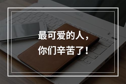 最可爱的人，你们辛苦了！
