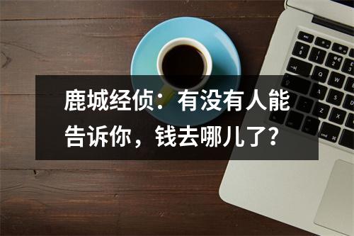 鹿城经侦：有没有人能告诉你，钱去哪儿了？