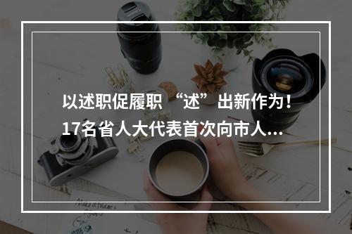 以述职促履职 “述”出新作为！17名省人大代表首次向市人大常委会述职