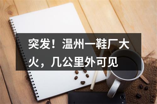 突发！温州一鞋厂大火，几公里外可见