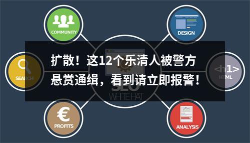 扩散！这12个乐清人被警方悬赏通缉，看到请立即报警！