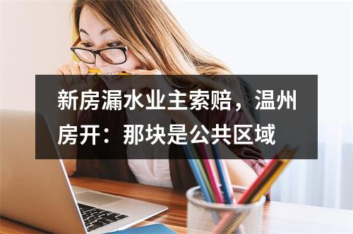 新房漏水业主索赔，温州房开：那块是公共区域