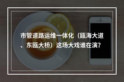 市管道路运维一体化（瓯海大道、东瓯大桥）这场大戏谁在演？
