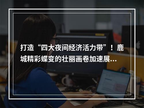 打造“四大夜间经济活力带”！鹿城精彩蝶变的壮丽画卷加速展开