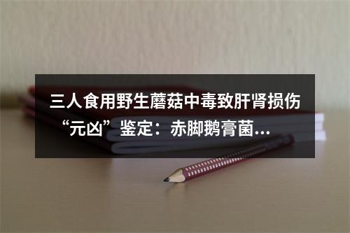 三人食用野生蘑菇中毒致肝肾损伤 “元凶”鉴定：赤脚鹅膏菌、灰花纹鹅膏菌