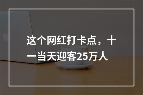 这个网红打卡点，十一当天迎客25万人
