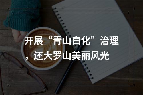 开展“青山白化”治理，还大罗山美丽风光