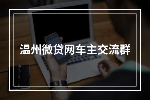 温州微贷网车主交流群