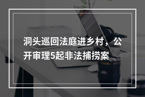 洞头巡回法庭进乡村，公开审理5起非法捕捞案