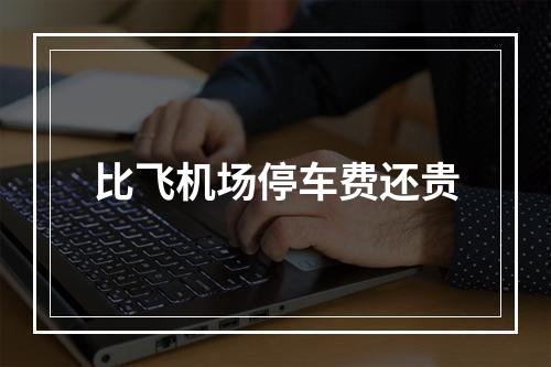 比飞机场停车费还贵